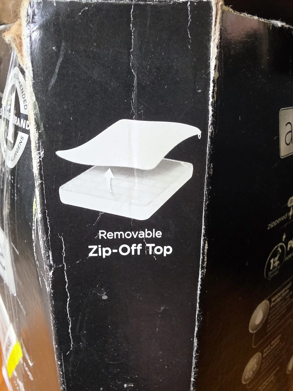 AllerEase Platinum Zip-Off Mattress Protector - White
